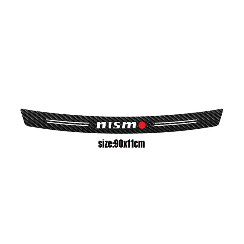3D углеродное волокно nismo стикер кузова автомобиля для Nissan Tiida Sunny QASHQAI MARCH LIVINA TEANA X-TRAI - Название цвета: Черный