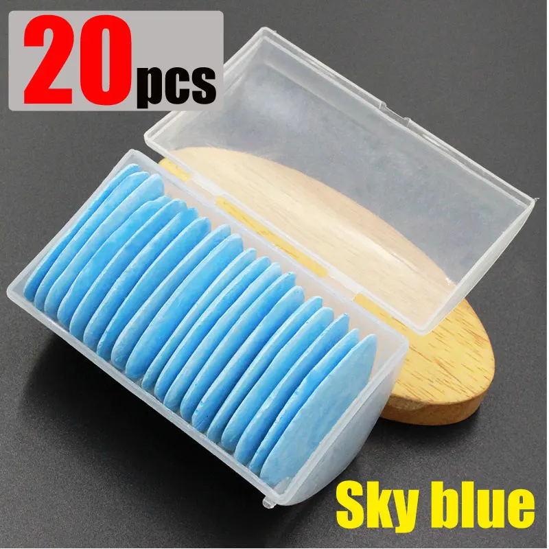 20pcs sky blue Цветная стираемая ткань портновский мелок ткань пэчворк маркер одежда узор DIY рукоделие аксессуары швейный инструмент 10 20 30 - Цвет: 20pcs sky blue