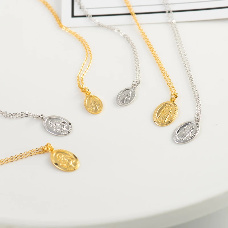 Золотые круглые ожерелья и кулоны для монет женщин из стерлингового серебра 925