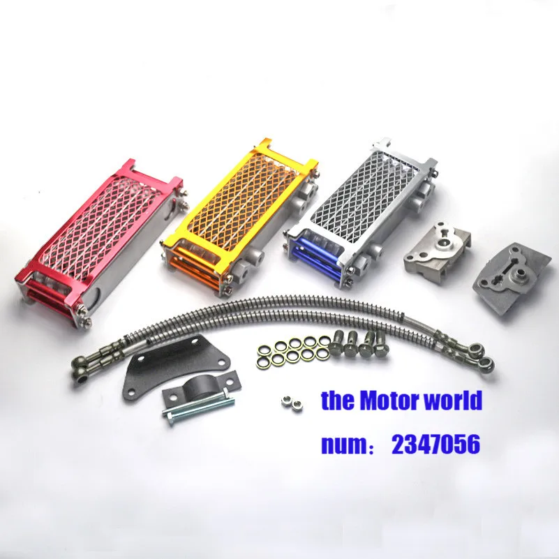 Для zongshen lifan 110cc 140cc monkey refires внедорожный мотоцикл алюминиевый сплав Масляный радиатор 125cc dirt pit bike atv