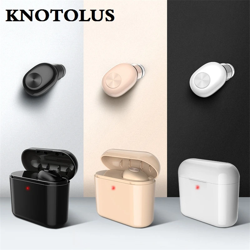 KNOTOLUS BL1 беспроводная гарнитура Bluetooth спортивные наушник мини невидимый гарнитуры