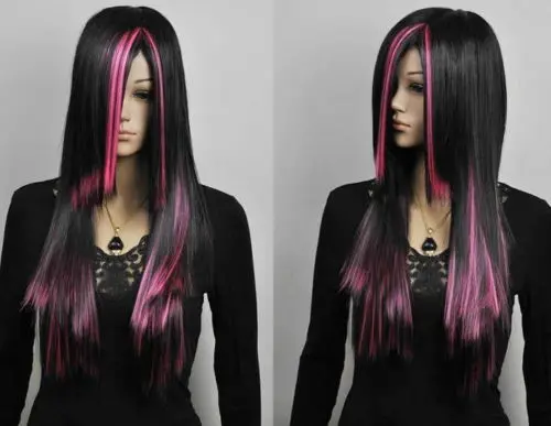 ГОРЯЧАЯ Бесплатная Доставка&gt&gt&gt Горячее Надувательство! Новый Длинные Черный +