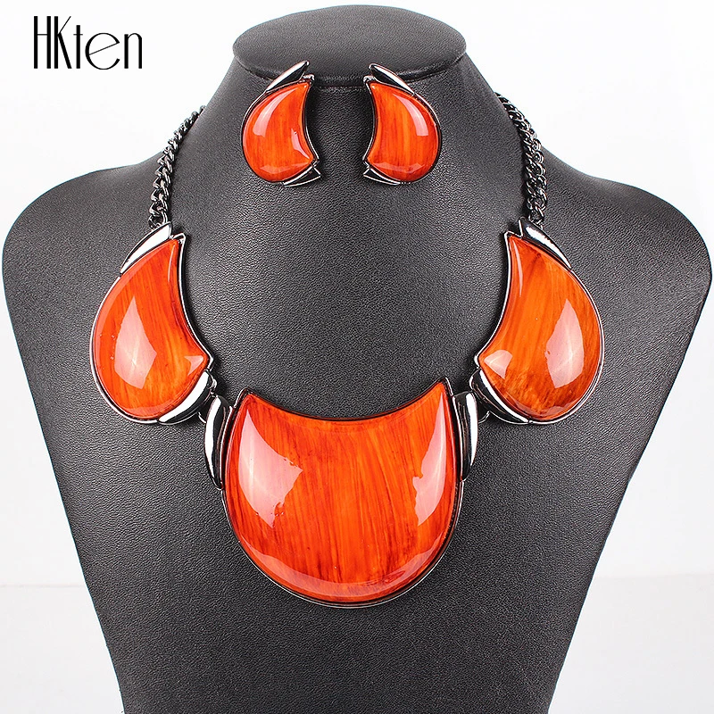 MS17785 брендовые Ювелирные наборы Позолоченные африканские большой кулон яркие