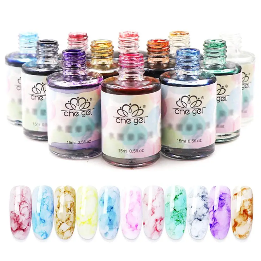 15ML Nail Gel Polish Watercolor ink Liquid Marble Gradient Nails Japanese Water vernis ongle Drop | Красота и здоровье