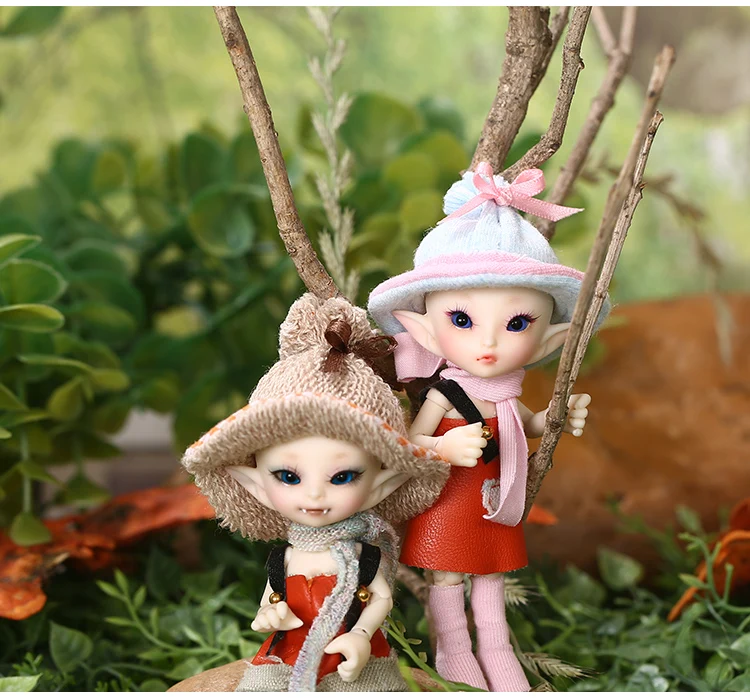 Fairyland FL Realpuki Роро BJD кукла 1/13 розовая улыбка эльфы Игрушки для девочек крошечные полимерные шарнирные куклы