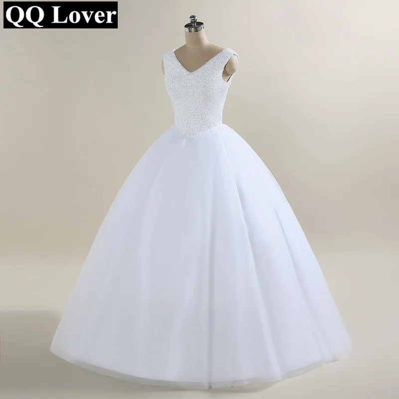 Свадебное платье с V образным вырезом и бусинами 2019|wedding gowns|gown weddingball gown wedding dresses |