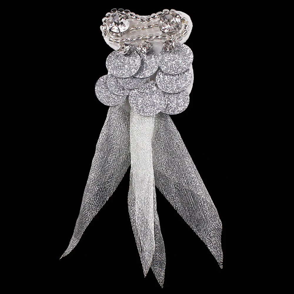 5 шт. тканевые нашивки с бусинами в виде рыбок аппликация швейные хрустальные