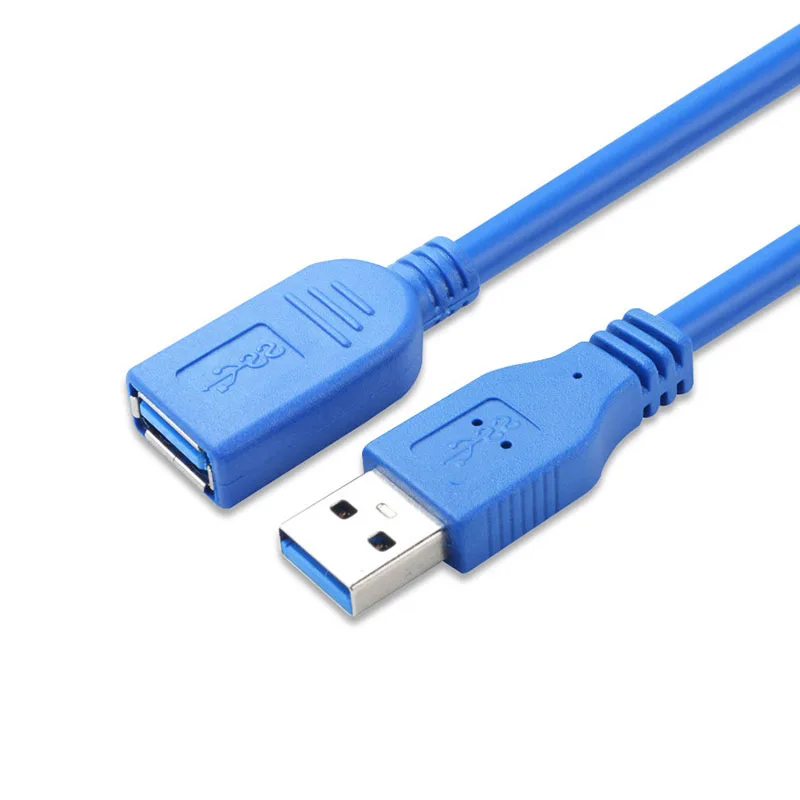 Синий USB 3,0 мужчина к гнезду кабель синхронизации данных расширенный кабель Разъем для принтера ПК U диск HDD жесткий диск - Цвет: Синий