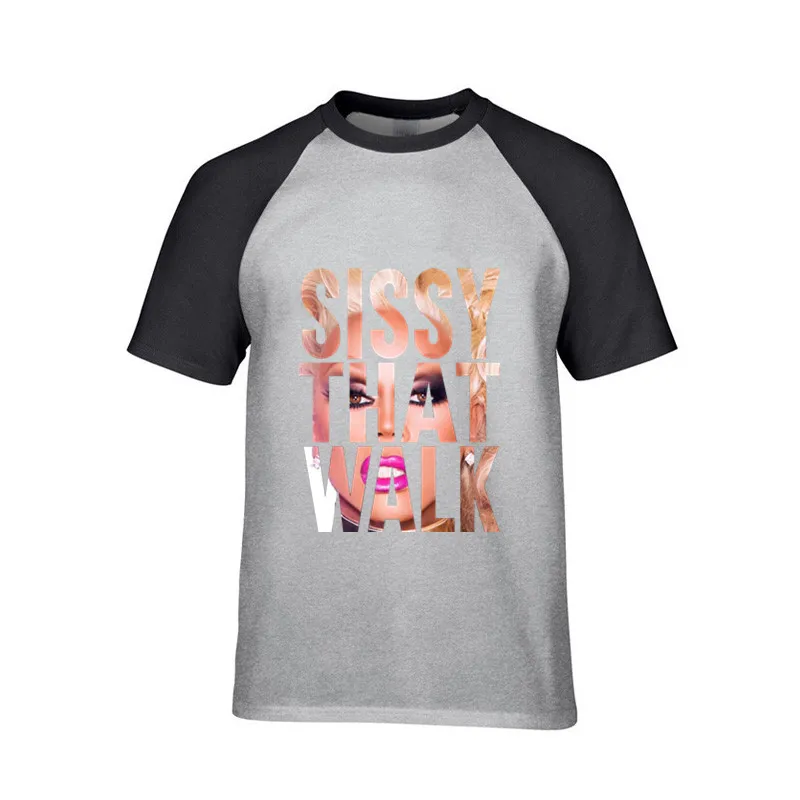 Модная обувь в стиле хип-хоп Rupaul Сиси что футболка Для мужчин короткий рукав