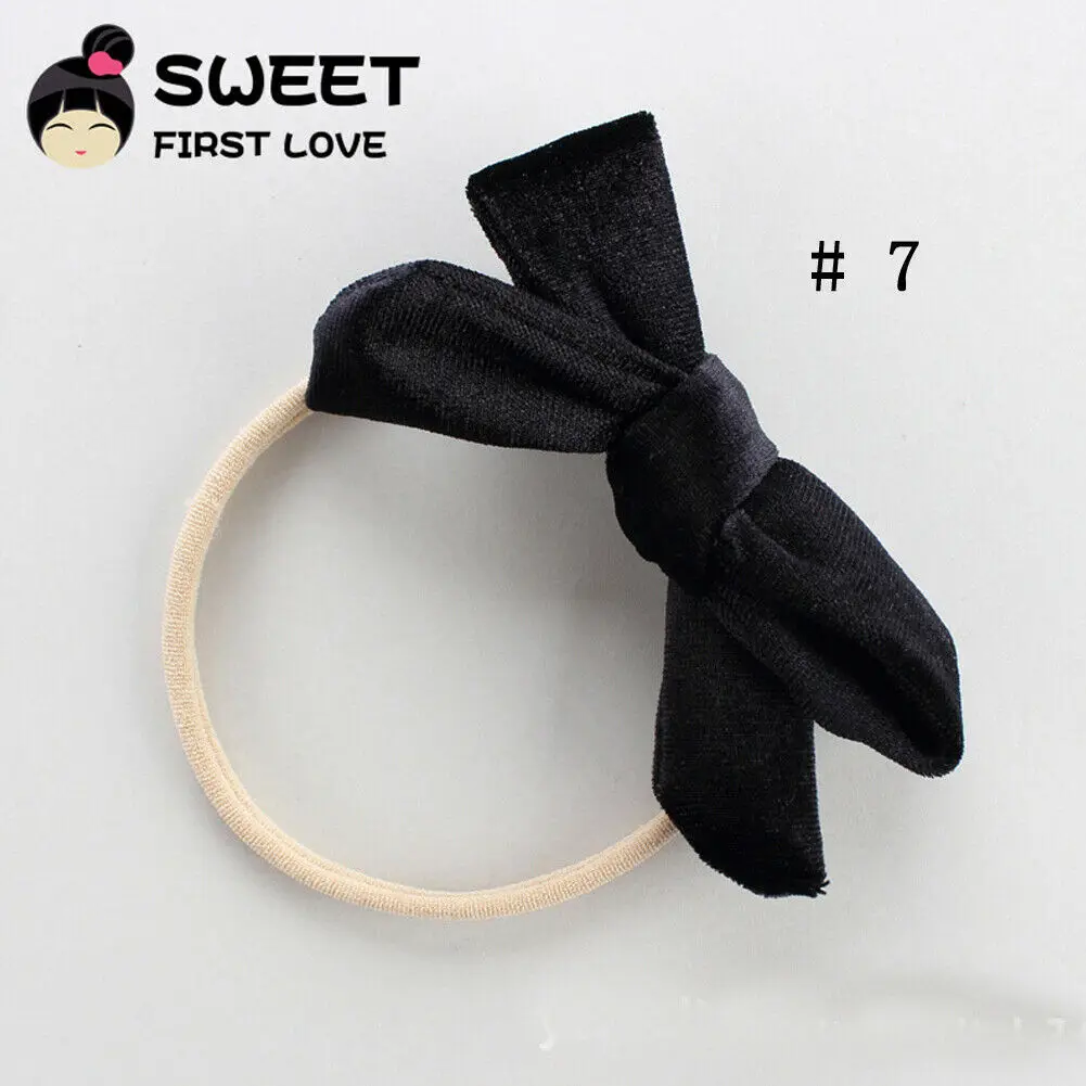 Pudcoco 2019 детское однотонное кольцо для волос девочек веревка бархатный бант