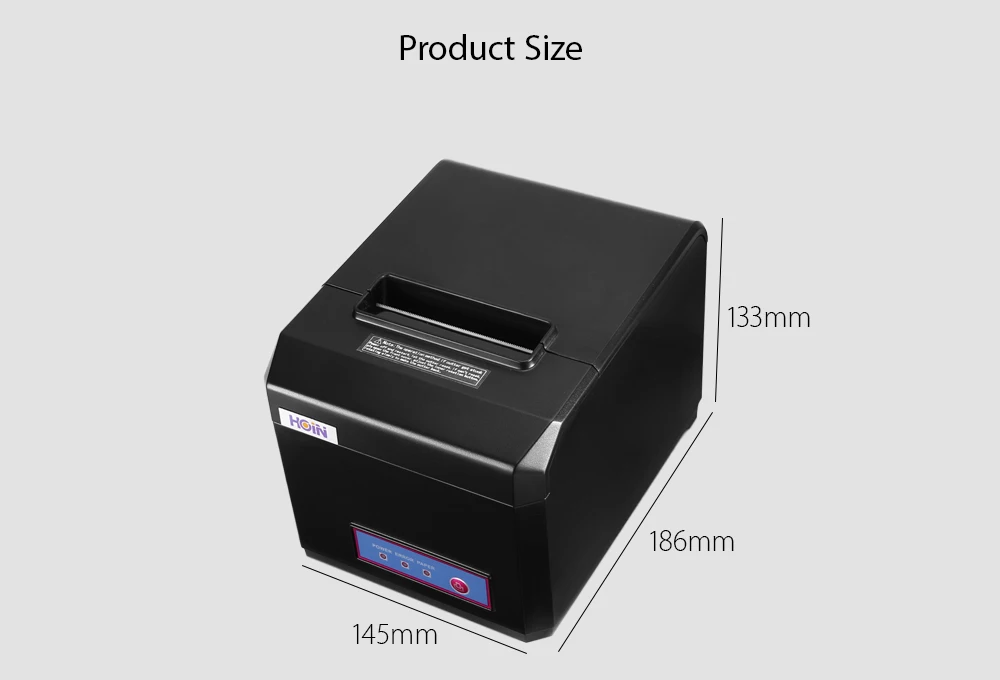 HOIN HOP-E801 USB/Bluetooth/WiFi тепловой чековый принтер полная машина