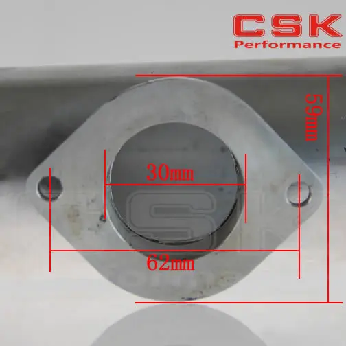 30PSI TS BOV turbo + 2 &quot50*150 мм Фланцевая труба * Синие Силиконовые Шланги 4 хомуты|flange