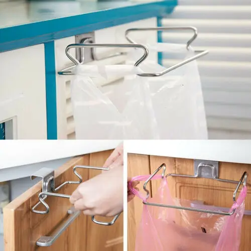 

Hanging Trash Garbage Rubbish Kitchen Carrier Plastic Bag Bin Sack Hanger Holder
