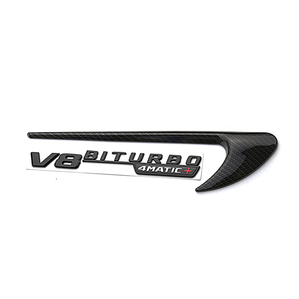 2 шт. эмблема крыла Наклейка 3D V8 BITURBO логотип для Mercedes Benz AMG A B C E S класс cla W220 W221 W211 W212