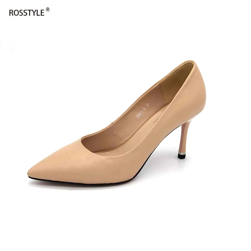 ROSSTYLE/Женская обувь на тонком каблуке с острым носком туфли-лодочки высоком 8 см