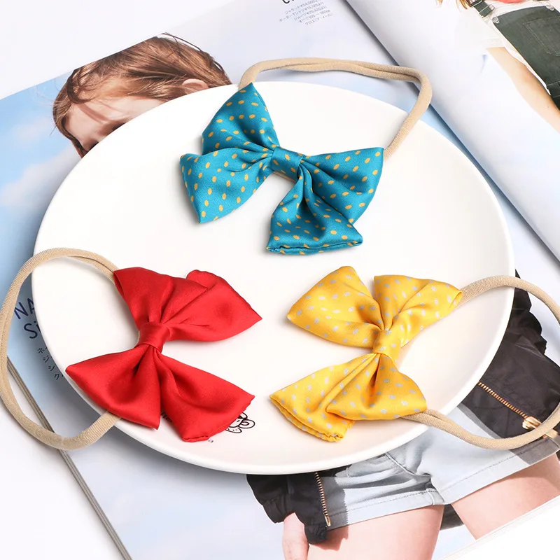 

newborn baby girl Headband Bow Knot Head Bandage Kids Toddlers Headwear Hair Band Infant Clothing Accessories 3pcs set