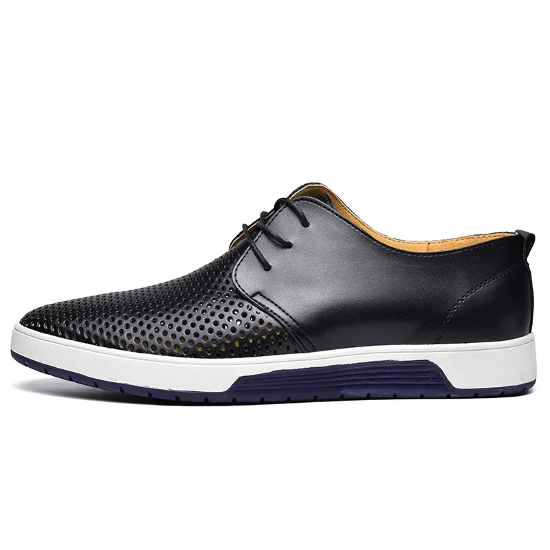 COSIDRAM/Мужская обувь из натуральной кожи с вырезами Новинка 2018 года летняя модная
