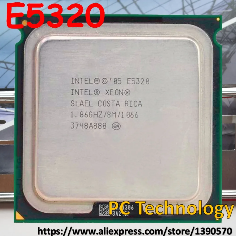 Оригинальный процессор Intel Xeon E5320 1,86 ГГц 8 Мб 1066 LGA771 четырехъядерный ЦП Бесплатная доставка (отправка в течение 1 дня)