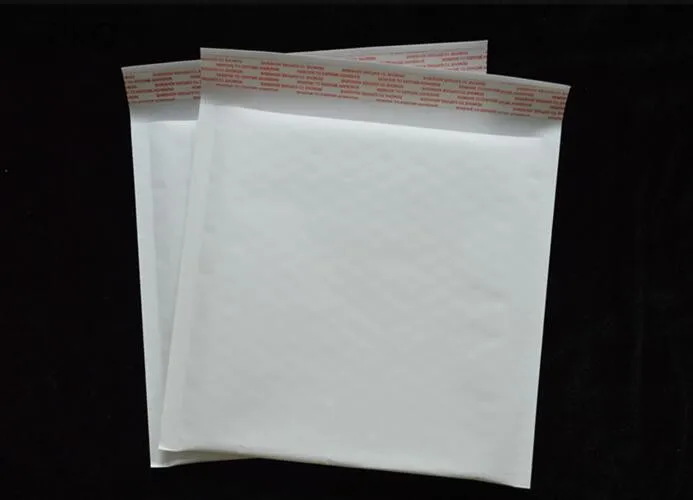 100p cs/lot White Kraft Bubble Mailers Padded Envelopes Shipping Bags Self Seal High Quality Business School Office Supplies