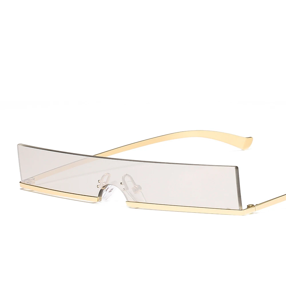 Женские маленькие прямоугольные солнцезащитные очки тонкие конфетных цветов