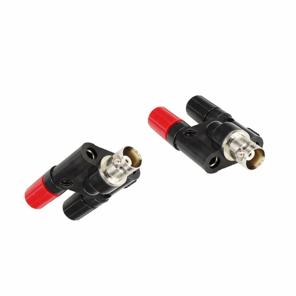 Переходник BNC с женской вилкой на 2x4 мм двумя разъемами типа банан|plug and play video|adapter