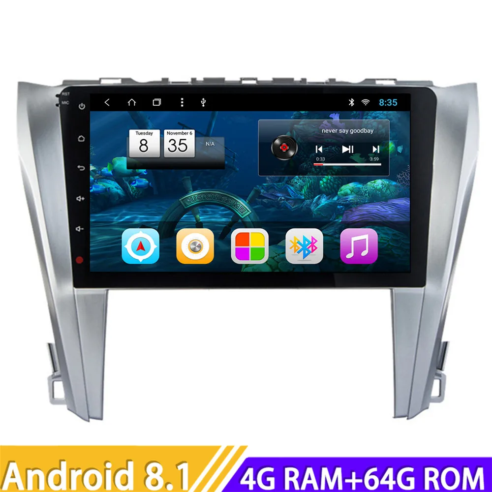 Roadlover Android 8 1 автомобильный медиа центр Авторадио для Toyota Camry 2015 Стерео GPS