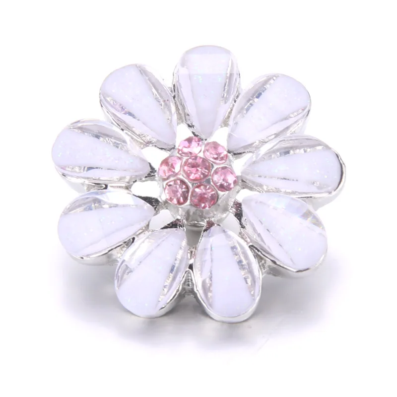 2019 новинка 10 шт./лот смешанные Стразы Цветочные стили металлические подвески 18 мм