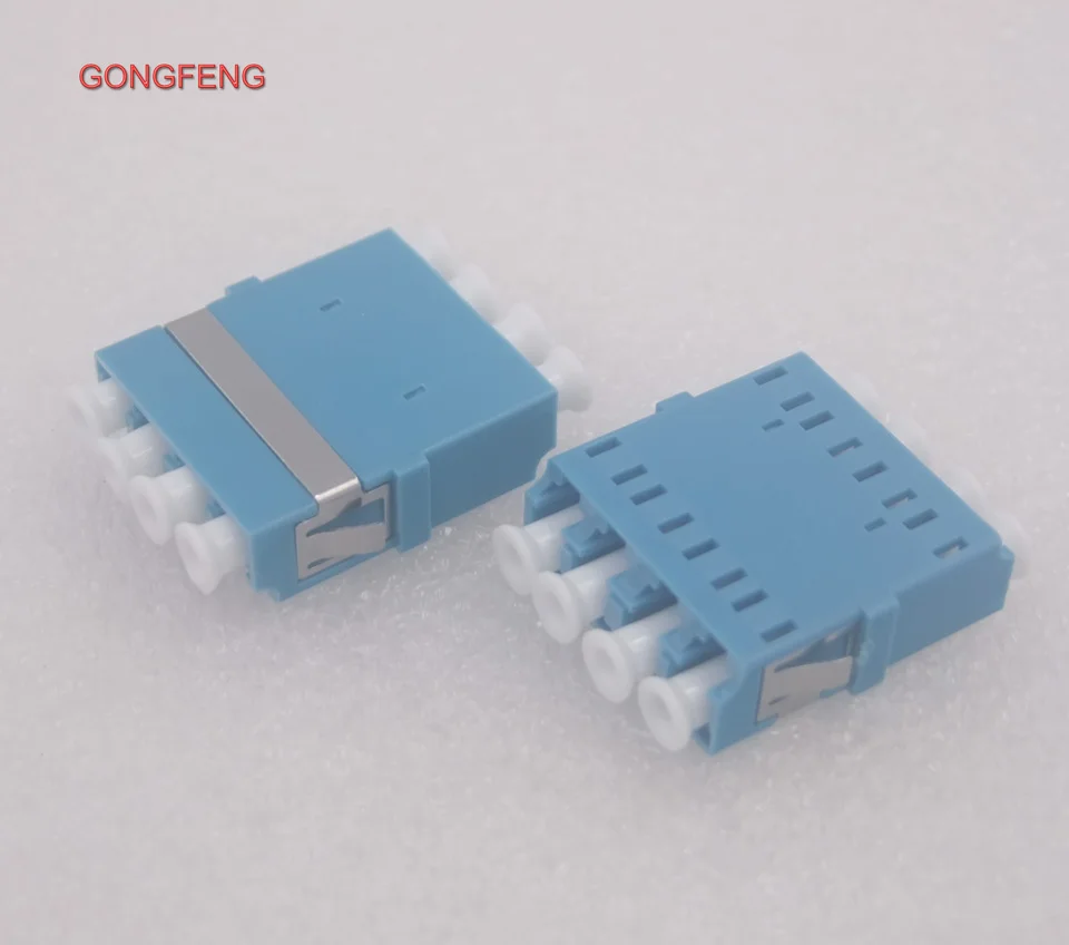 Gongfeng 100 шт. Лидер продаж телекоммуникационных LC/UPC оптического Волокно Разъем четыре фланец навесного специальные оптовые в Бразилию
