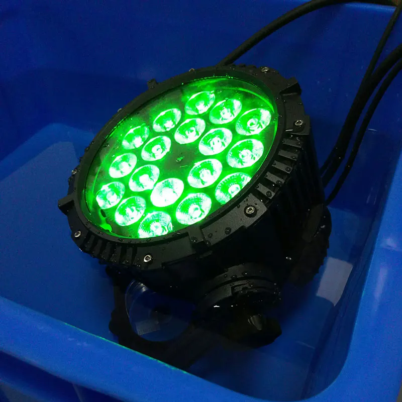 Водонепроницаемая светодиодная лампа Par 18x12W RGBW для бассейна уличный