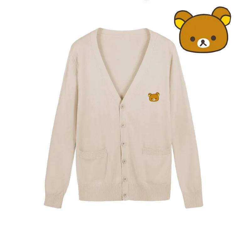 Sailor series cartoon embroidery 9 color Multiple styles Knitted cotton sweater cardigan uniform cos JK |