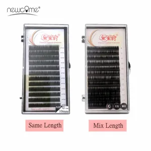 Ресницы для наращивания из мягкого шелка, 8-15 мм, накладные ресницы из норки размера