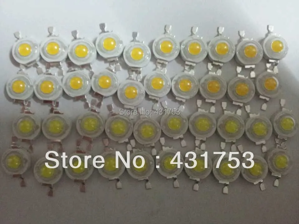 Бесплатная доставка 100 шт./лот светодиодный чип высокой мощности 1 Вт 3 0 4 лм 2700 3200 в