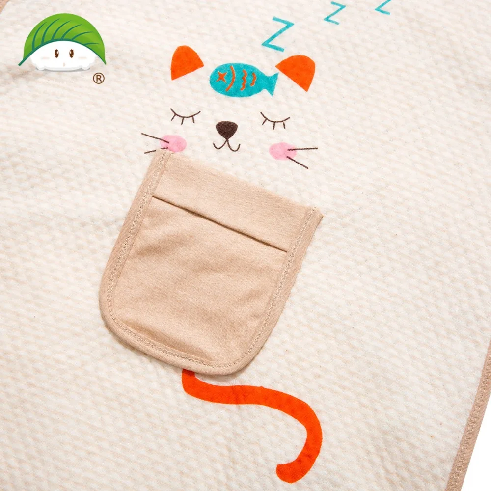 100% натуральный окрашенный хлопок и Изысканный детский тонкий спальный мешок от