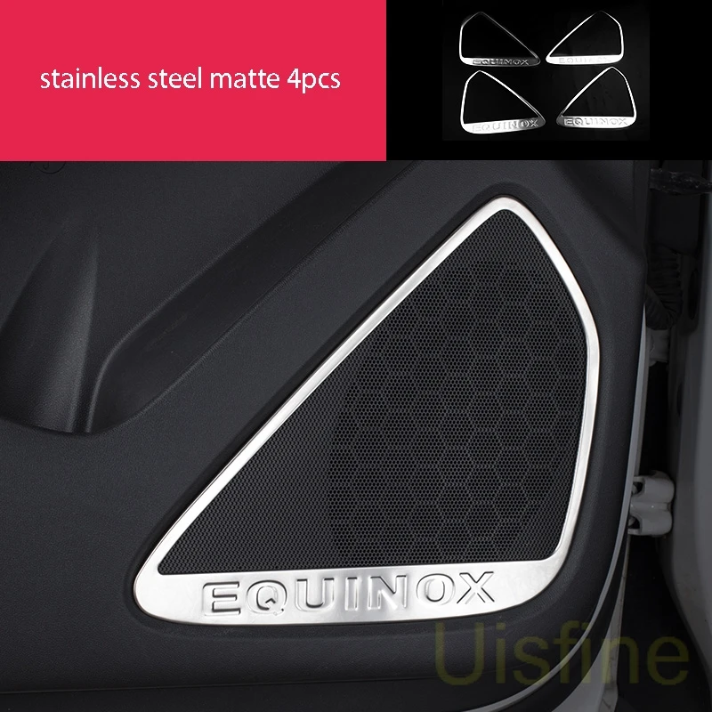 stainless matte 4pcs Матовая Внутренняя подъемная панель из нержавеющей стали, центральное управление, Воздушная розетка, декоративная для Chevrolet Equinox - Цвет: stainless matte 4pcs
