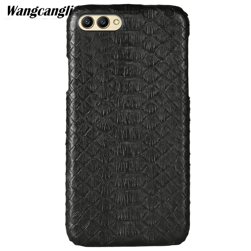 

Кожаный чехол из кожи питона, задняя крышка для HUAWEI Honor V10, чехол из кожи питона, высококачественный чехол для телефона на заказ для HUAWEI Honor 10