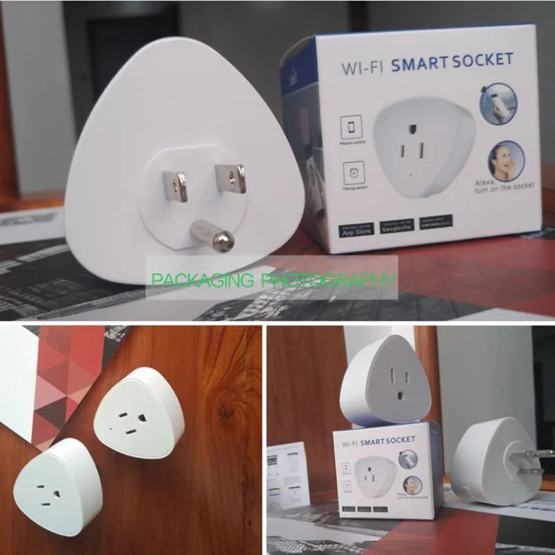 Мини США Wi Fi умная розетка мощность мониторы Plug Выход 10A энергии Saver Vocie управление