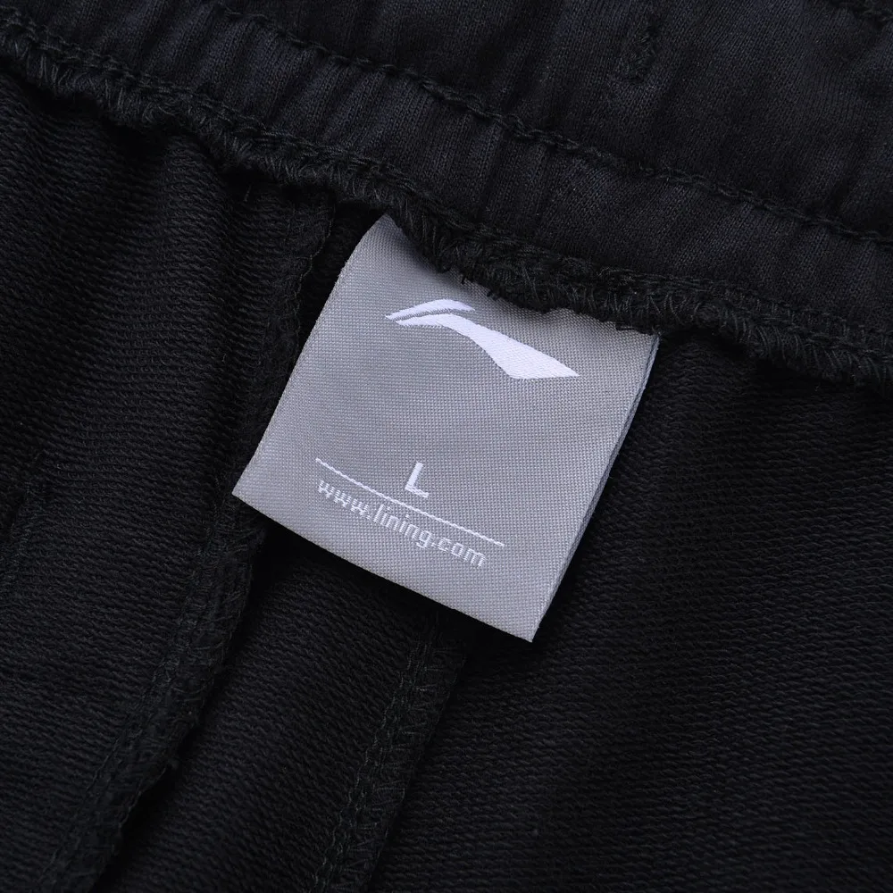 Li-Ning мужские трендовые спортивные шорты из хлопка, дышащие удобные спортивные шорты с регулируемой подкладкой AKSN153 MKD1576