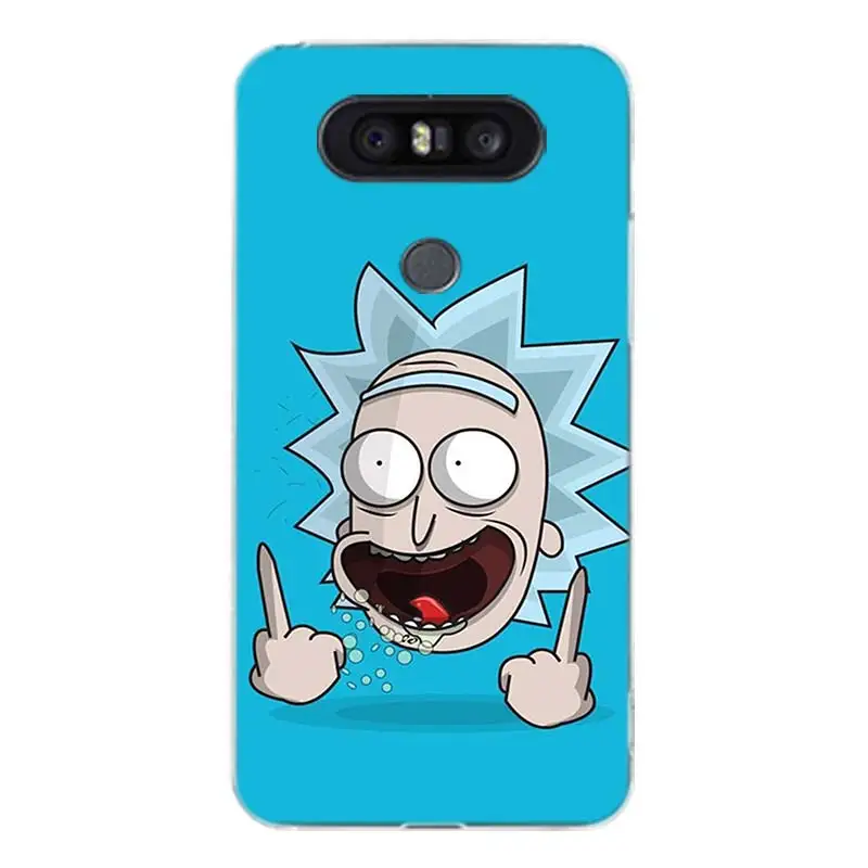 Рик и Морти Silicome рисунком чехол для телефона LG G4 G5 G6 G7 Q6 Q7 Q8 V10 V20 V30 V40 K8 K10 подарок Art