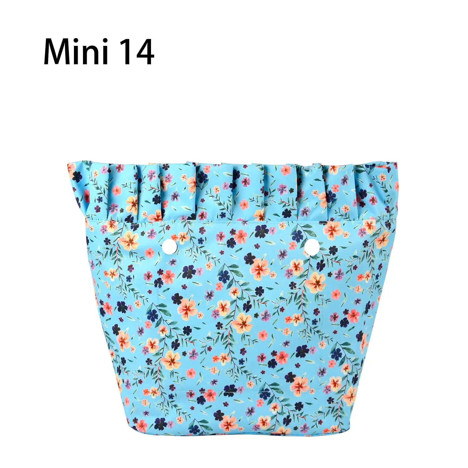 mini 14 Композитный саржевый тканевый классический мини Водонепроницаемый оборка складка внутренняя подкладка вставка карман на молнии для Obag карман для O сумка - Цвет: mini 14