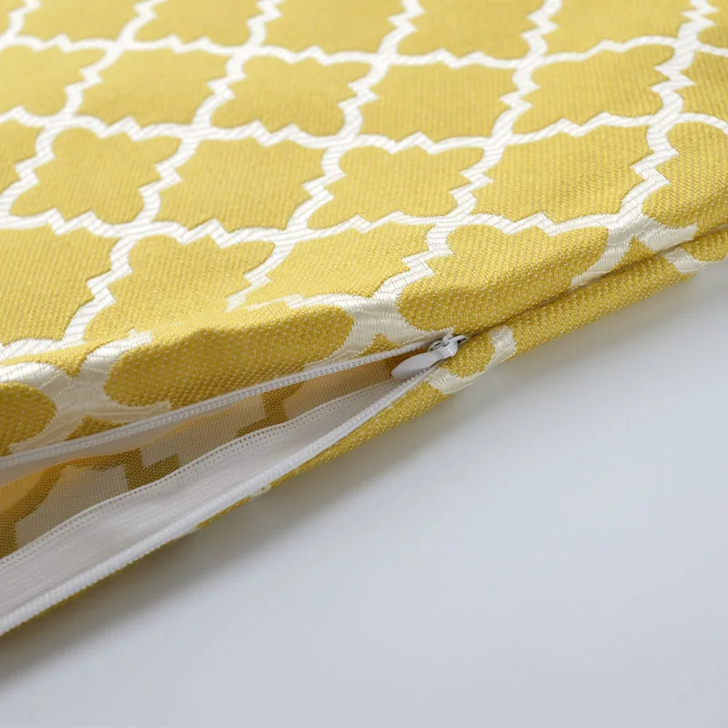 Американский стиль Геометрические жаккардовые ткани подушки оптом стул