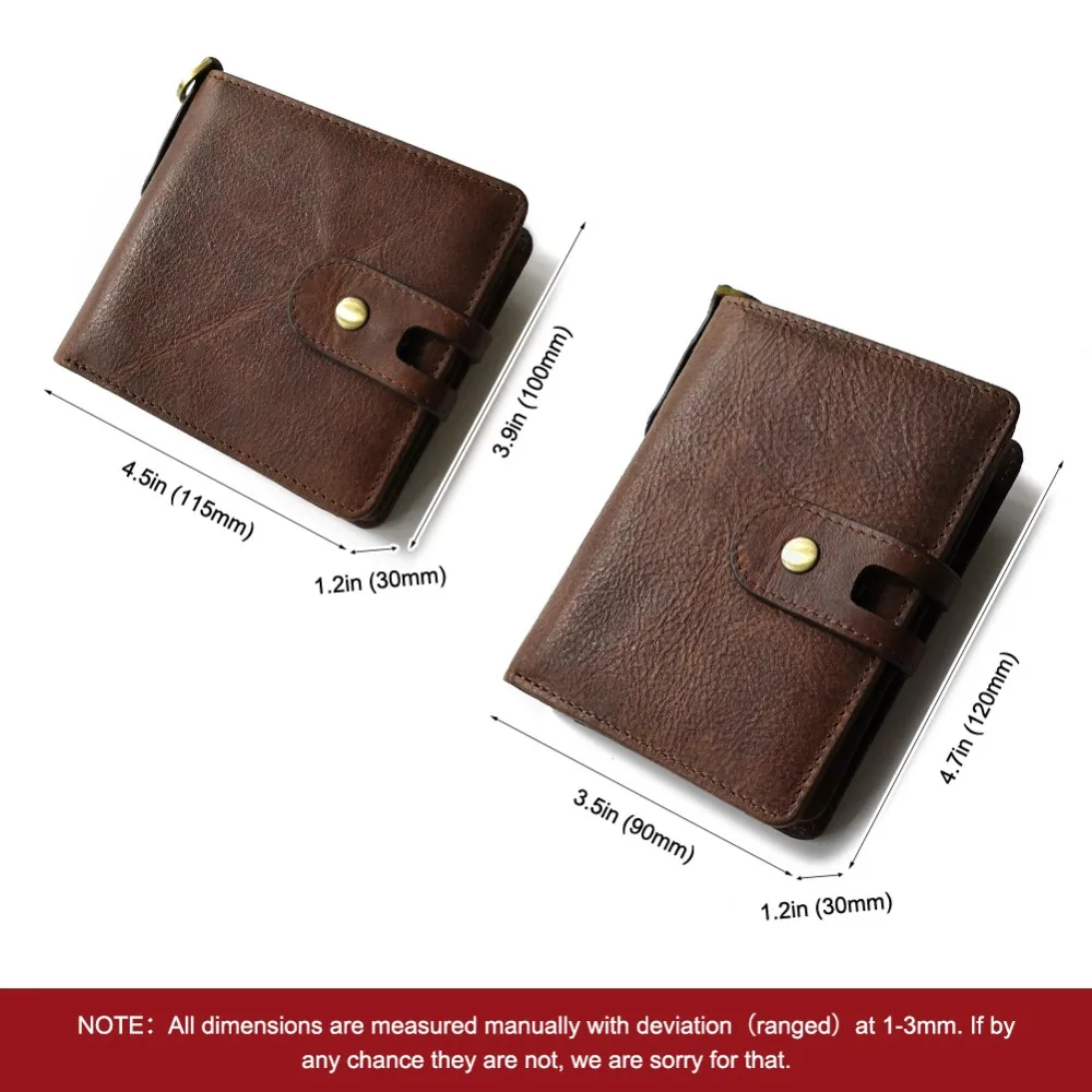 Мужской кошелек из натуральной кожи портфель мужской Cudan Portomonee Perse для монет