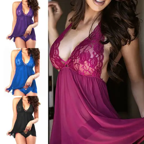 Женское сексуальное нижнее белье ночное g стринги Babydoll одежда для сна