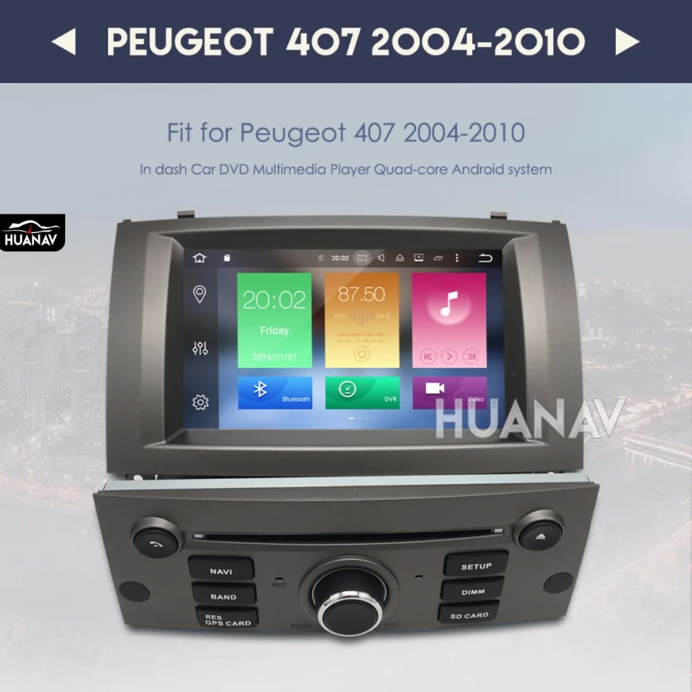 Автомобильный DVD плеер с GPS навигацией для Peugeot 407 2004 2010 головное устройство