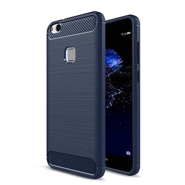Huawei P10 Lite чехол huawei P10 Lite чехол TOMKAS модный силиконовый чехол для телефона s для huawei P10 Lite TPU текстура углеродного волокна