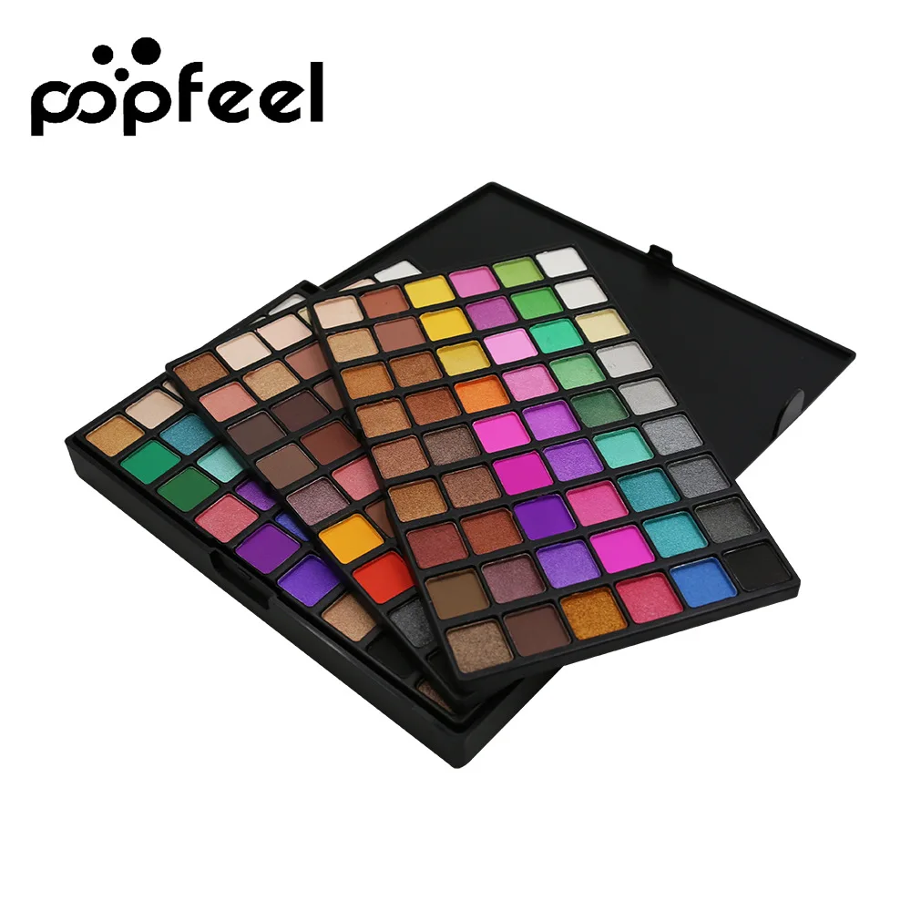 Popfeel 162 цветов палитра теней для век стойкие матовые тени мерцающие легко носить