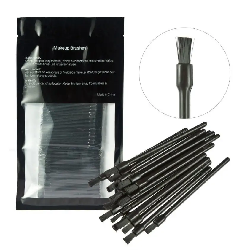 

HUAMIANLI 100PCS Disposable MakeUp Lip Brush Lipstick Gloss Wands Applicator Make Up Tool JU13.drop shipping