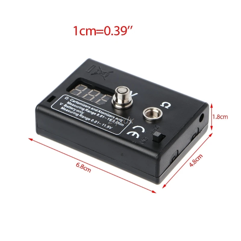 Тестер сопротивления Омметр для RDA RBA Vape инструменты тестер напряжения батареи Z18