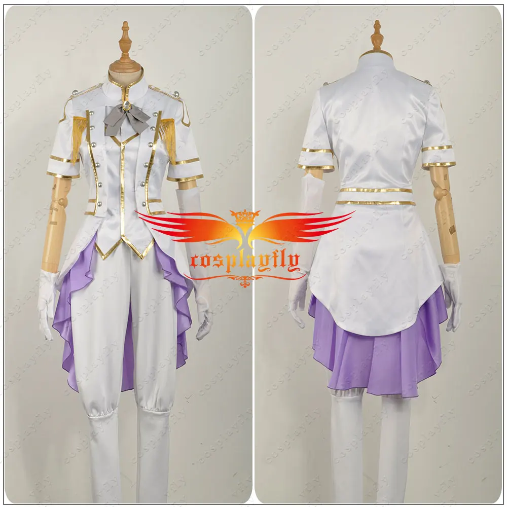 Обувь в Стиле персонажа токия «Uta No prince-sama» сезон 4 Mikaze AI костюм для сцены, косплея верхняя одежда, куртка штаны Для мужчин белая униформа куртка брюки Костюмы, способный преодолевать Броды для взрослых