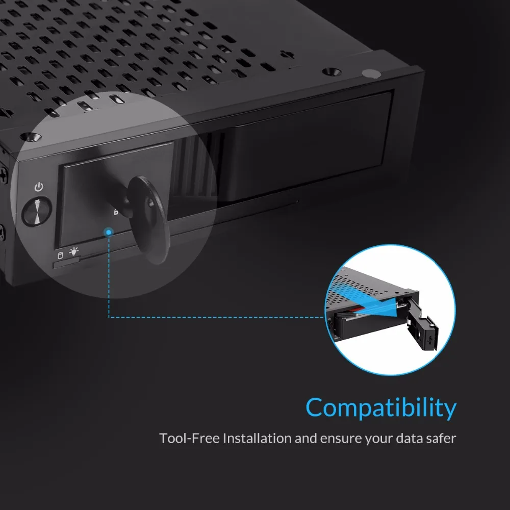 ORICO 1105SS CD-ROM Пространство HDD Mobile Rack Внутренний 3.5 Дюймов Конвертер Case-Черный |