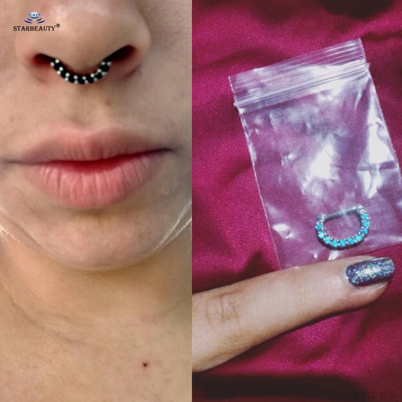 Starbeauty 1 шт./лот Bijoux Moon кольцо для носа кольцо перегородка кликер кольца Спираль пирсинг для пупка пирсинг носа Oreja пирсинг уха ювелирные изделия